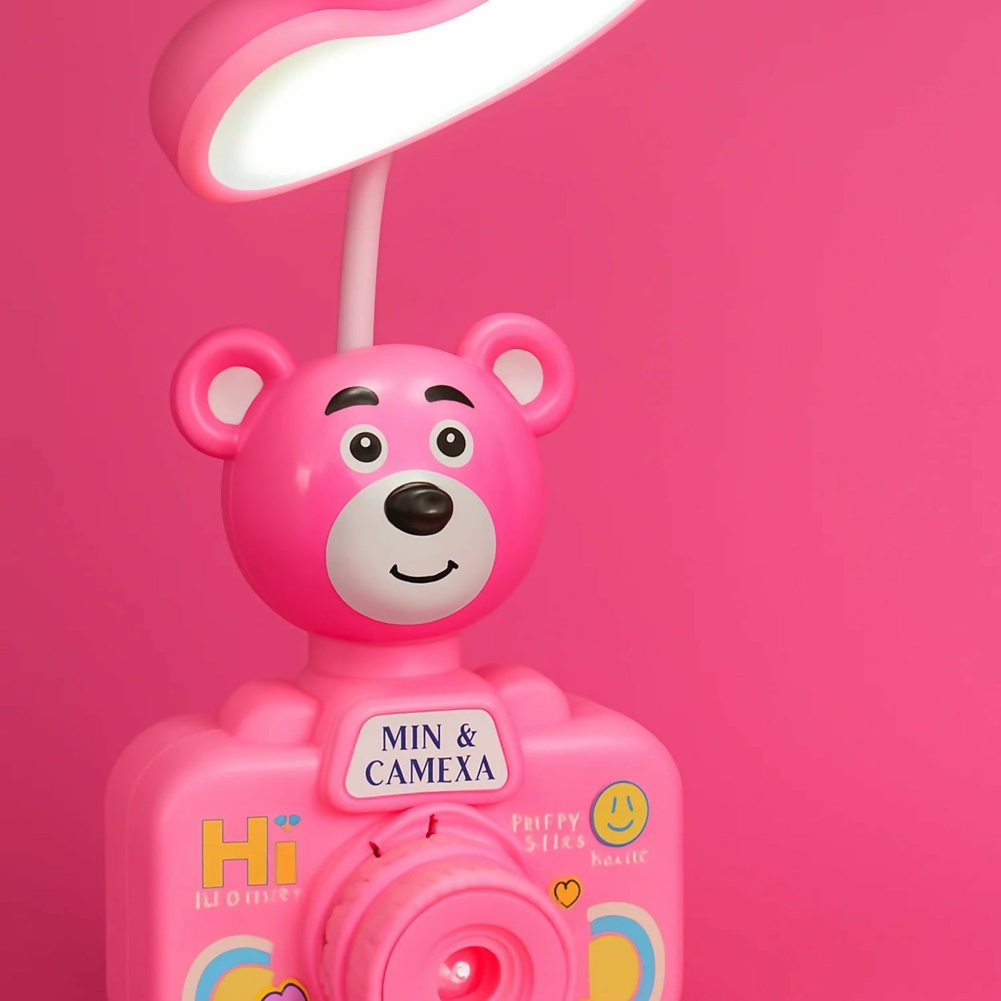 Cute Bear LED Desk Lamp with Pen Holder for Kids Study Table