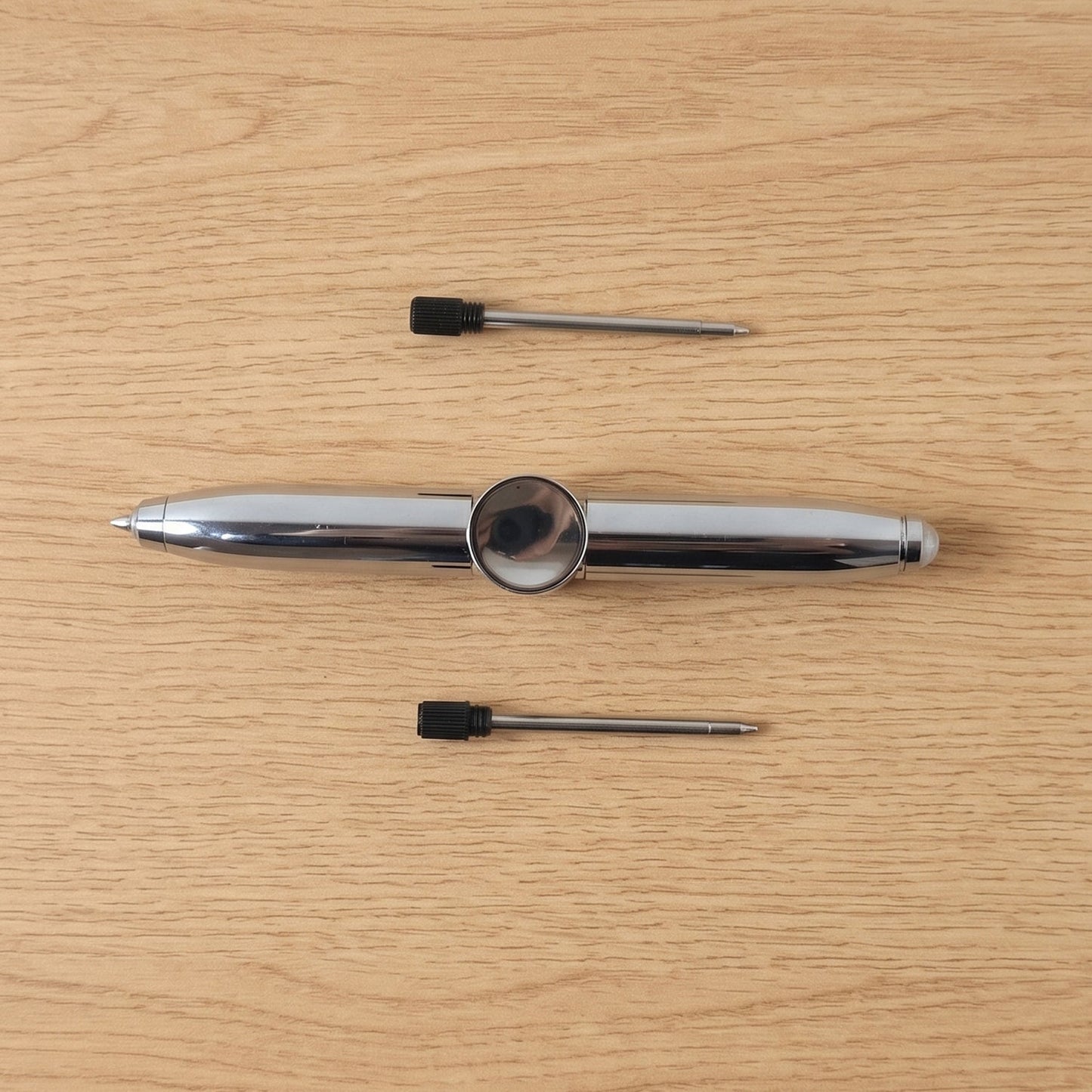 Multifunction Hand Spinner Pen with LED Light (1 Pc)