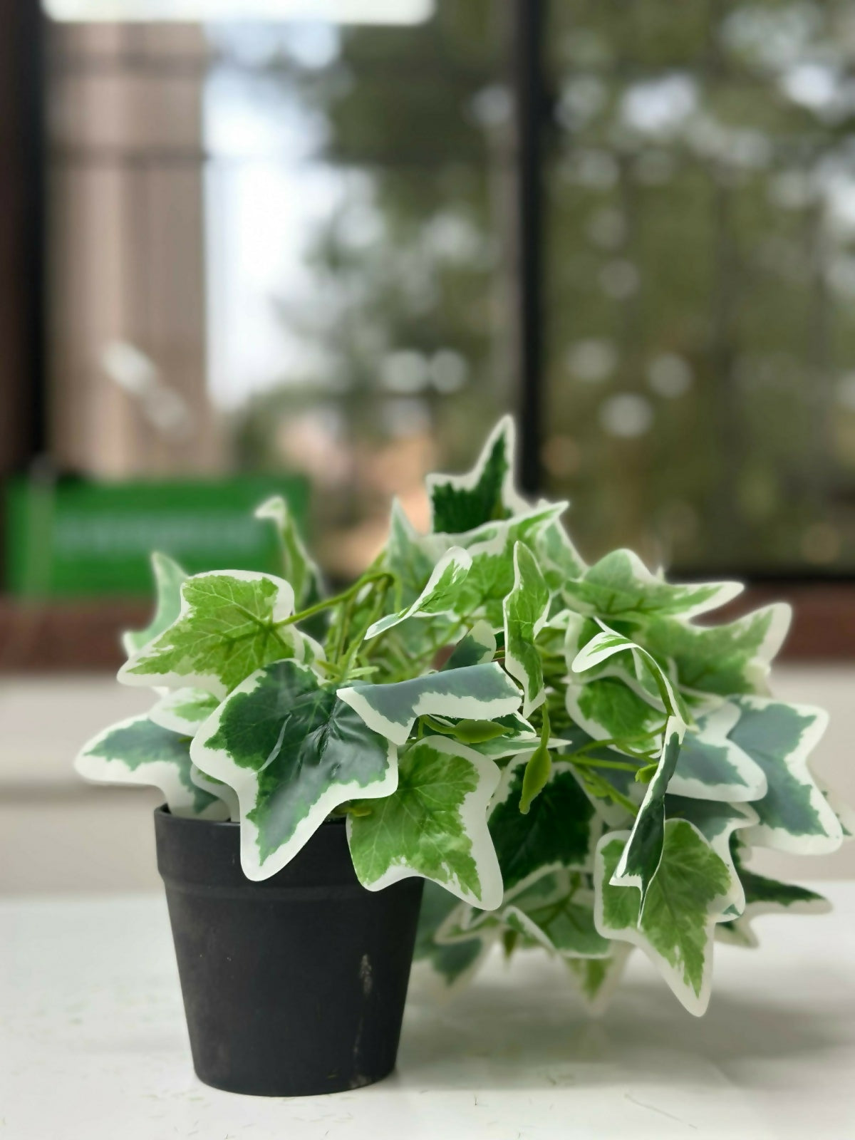 Artificial Ivy Leaf Tabletop Plant with Pot for Home & Office Décor