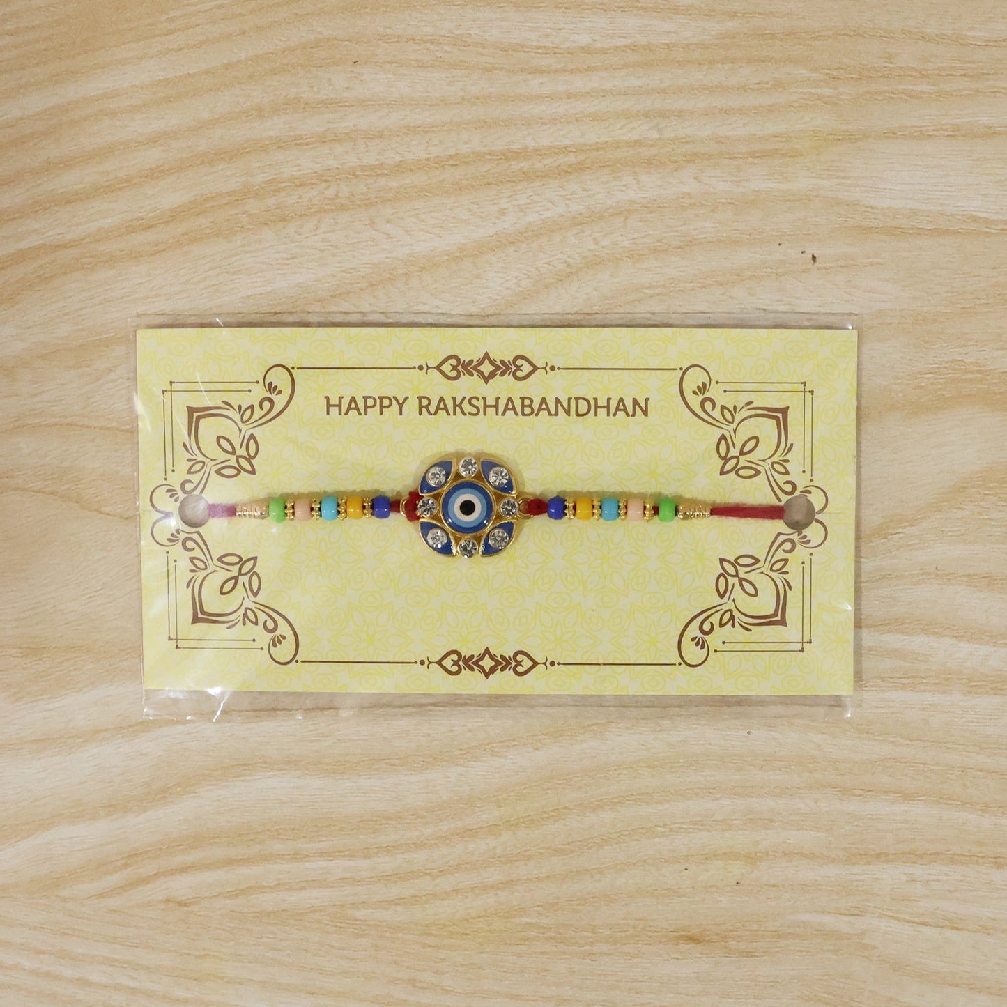 Festive Evil Eye Rakhi suitable for Raksha Bandhan celebration