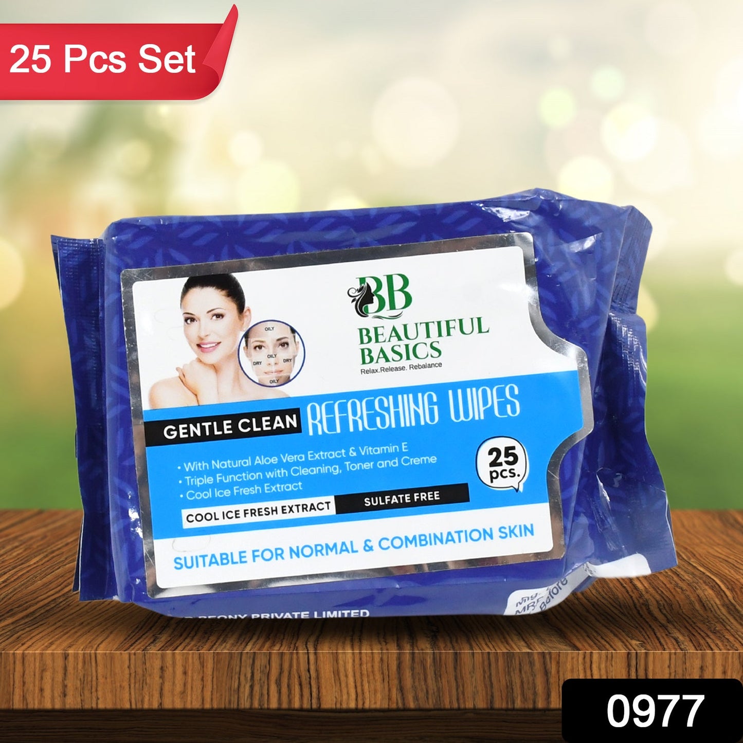 Beautiful basics wipes for face