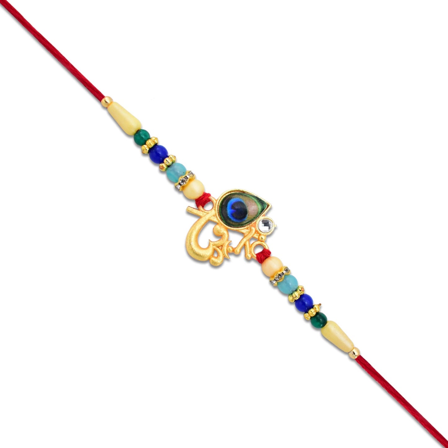 Beautiful Peacock Rakhi, a perfect gift for brothers at Raksha Bandhan.