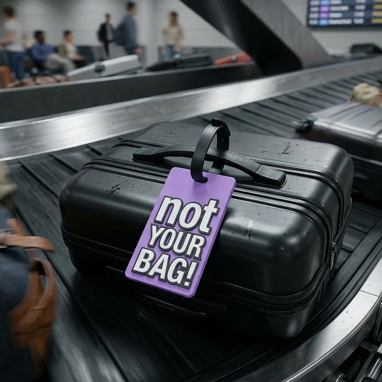 Travel Identification Luggage Bag Tag with Bold “Not Your Bag (1 Pc)