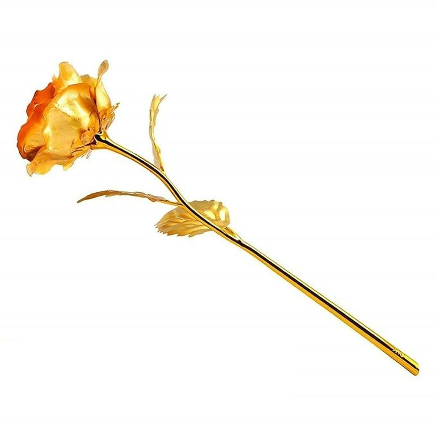 Set of 3 Artificial Golden Roses | 24K Gold Foil Roses for Decoration, Romantic Gift for Valentine’s Day, Anniversary, Birthday, Home Decor | Elegant Forever Rose Gift for Wife, Girlfriend, Mother