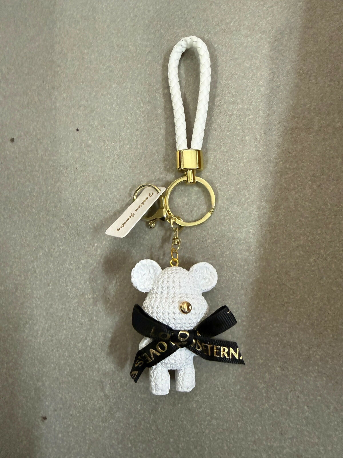 Cute Bear Keychain with Strap Decorative Bag Charm
