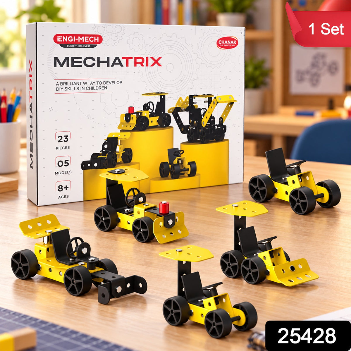 Diy Vehicle Construction Kit With Nuts Bolts And Tools For Kids (1 Set)