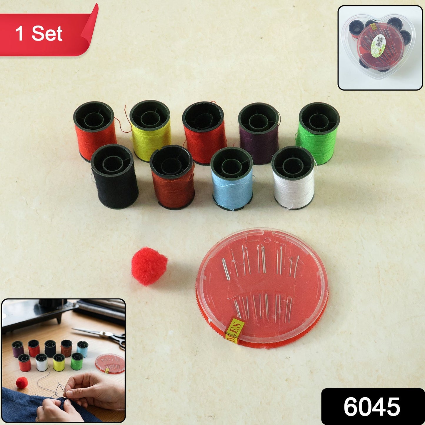 Portable Sewing Kit Set (1 Set)