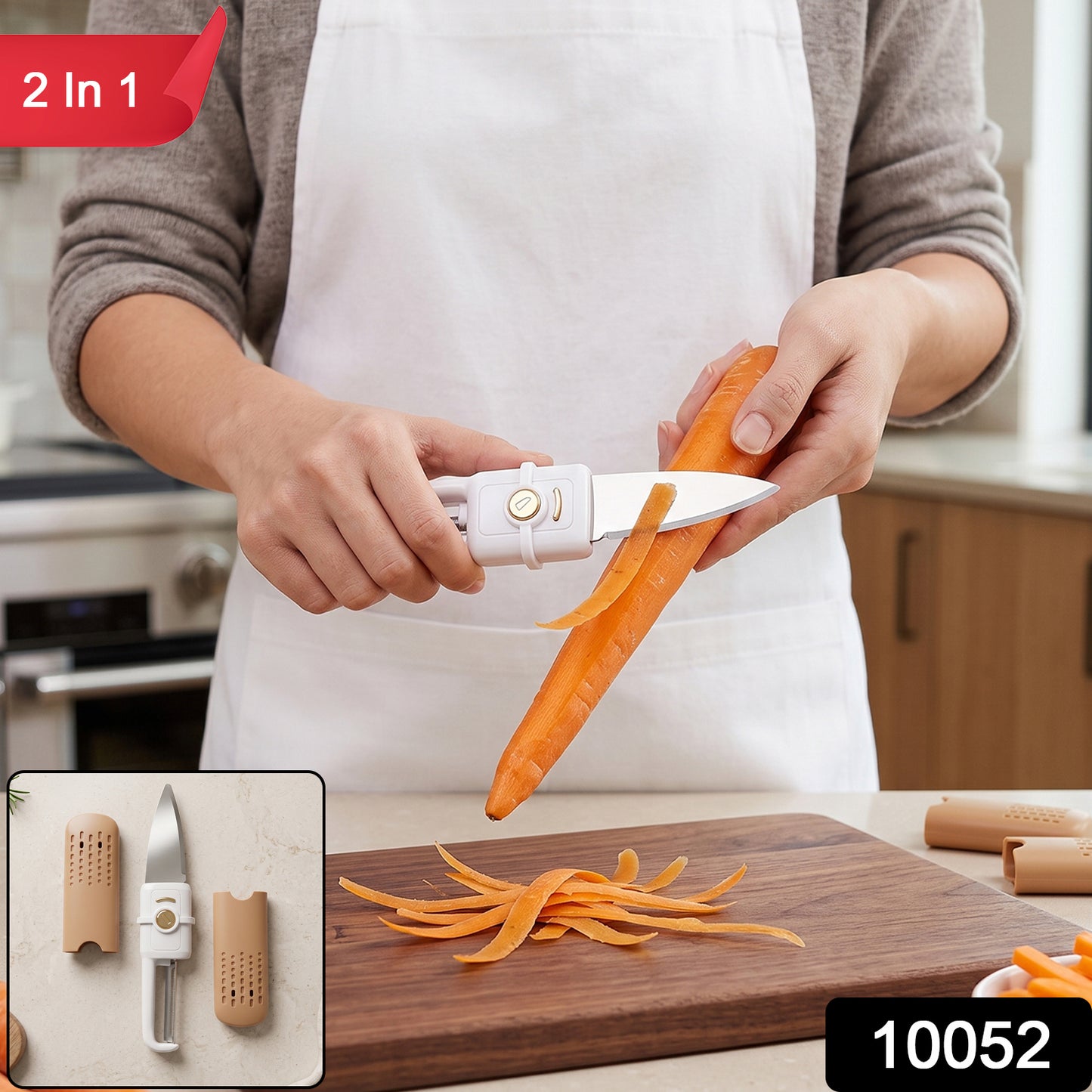 2-in-1 Multifunctional Knife & Sawtooth Peeler for Fruits and Vegetables