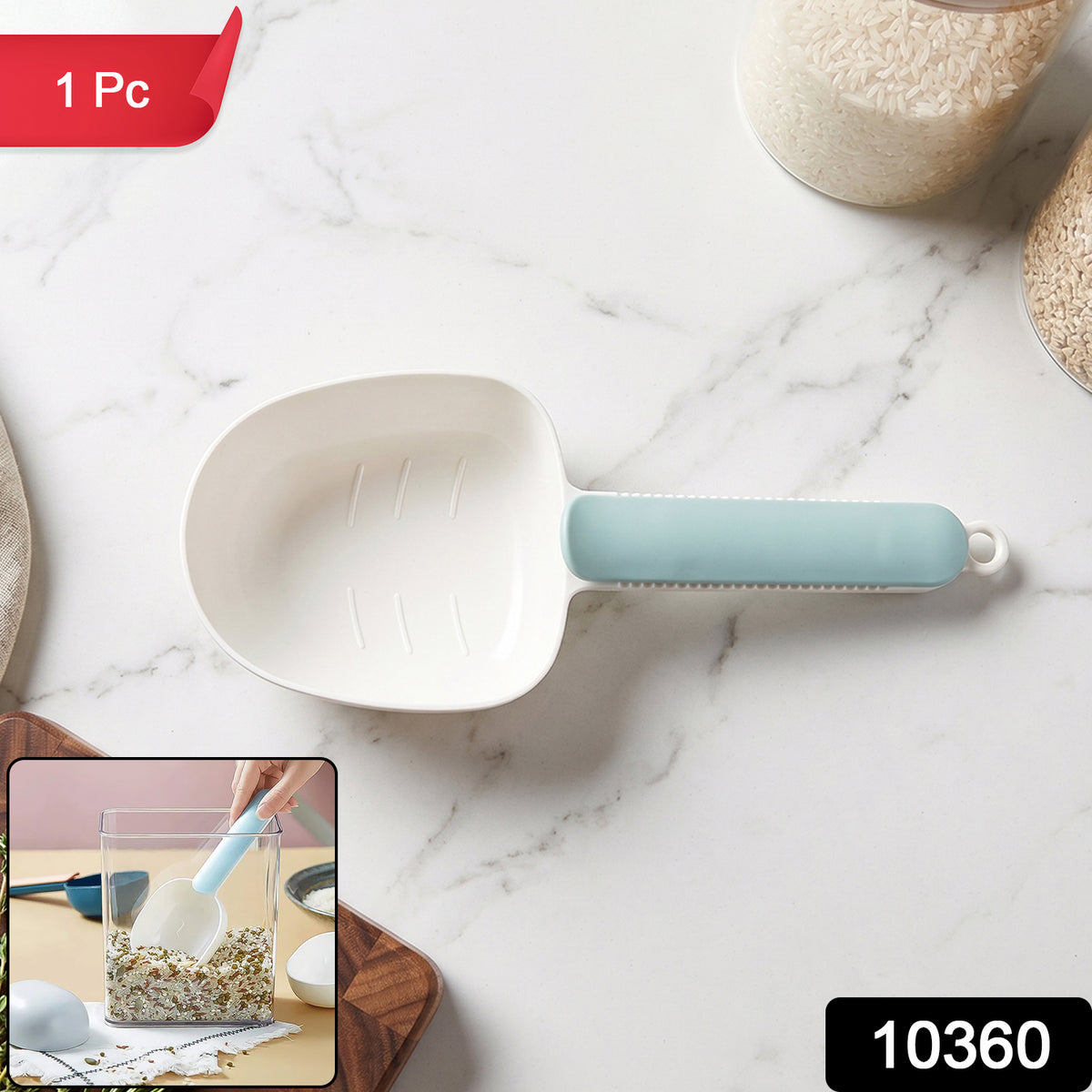 Large Plastic Measuring Spoons Flour Scoops for Home Kitchen (1 Pc)