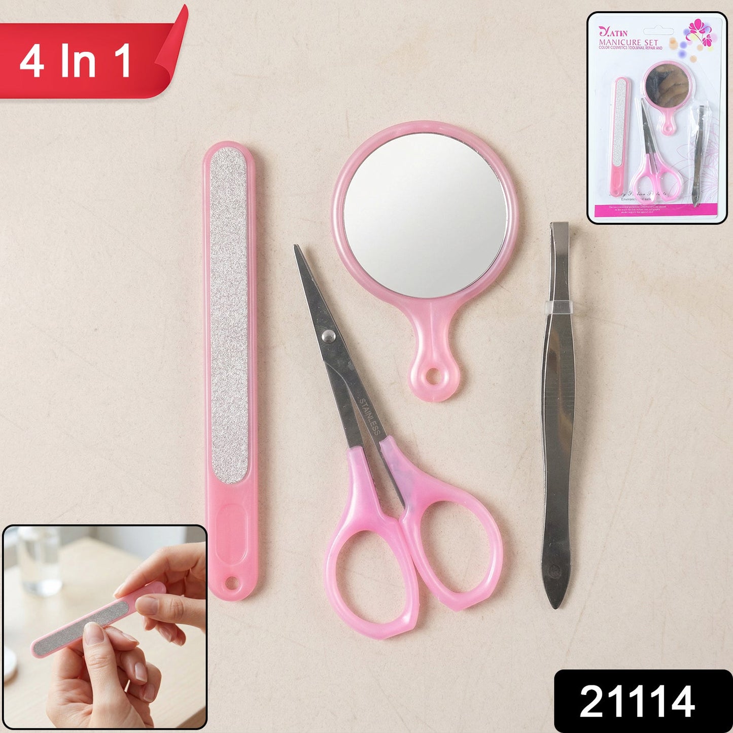 4 In 1 Manicure & Pedicure Grooming Kit