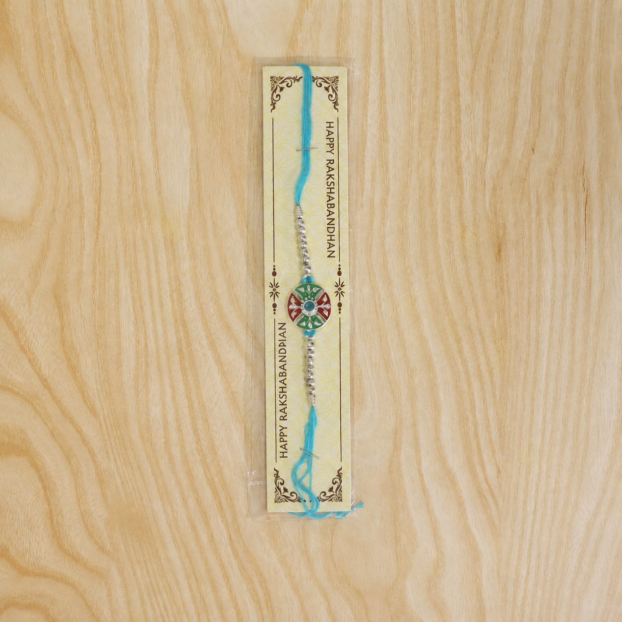 Premium traditional rakhi with intricate detailing and vibrant colors