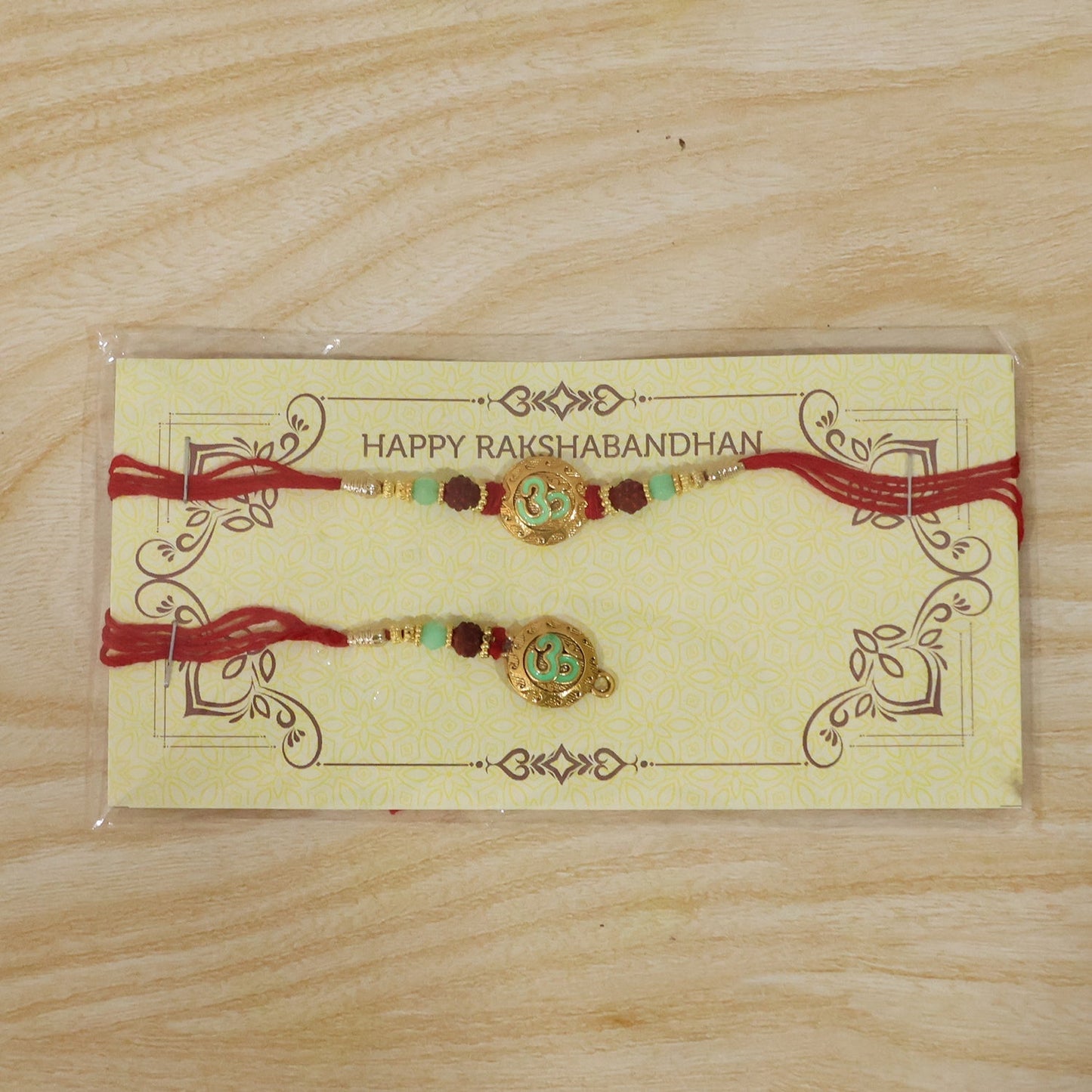 Bhabhi Rakhi displaying intricate pearl work