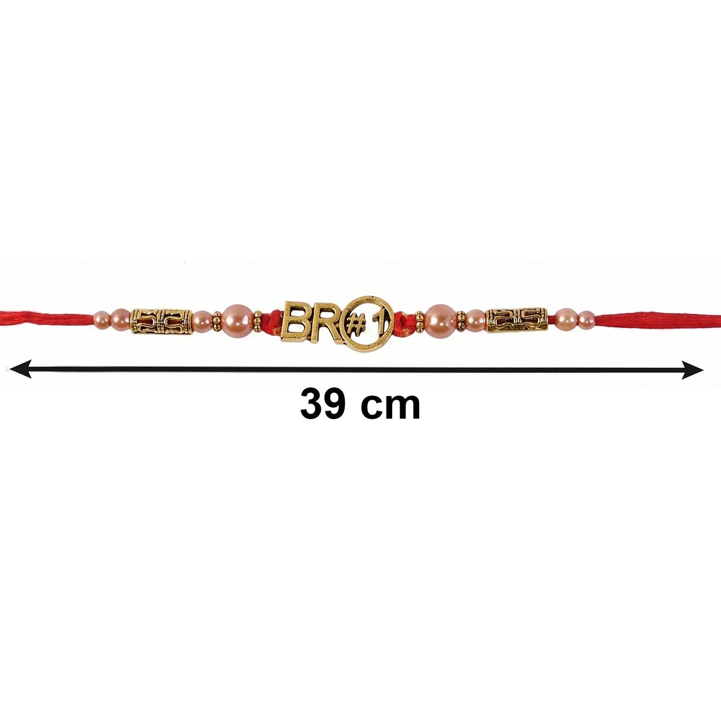 Traditional gift packaging for Stone Chain Bhabhi Rakhi