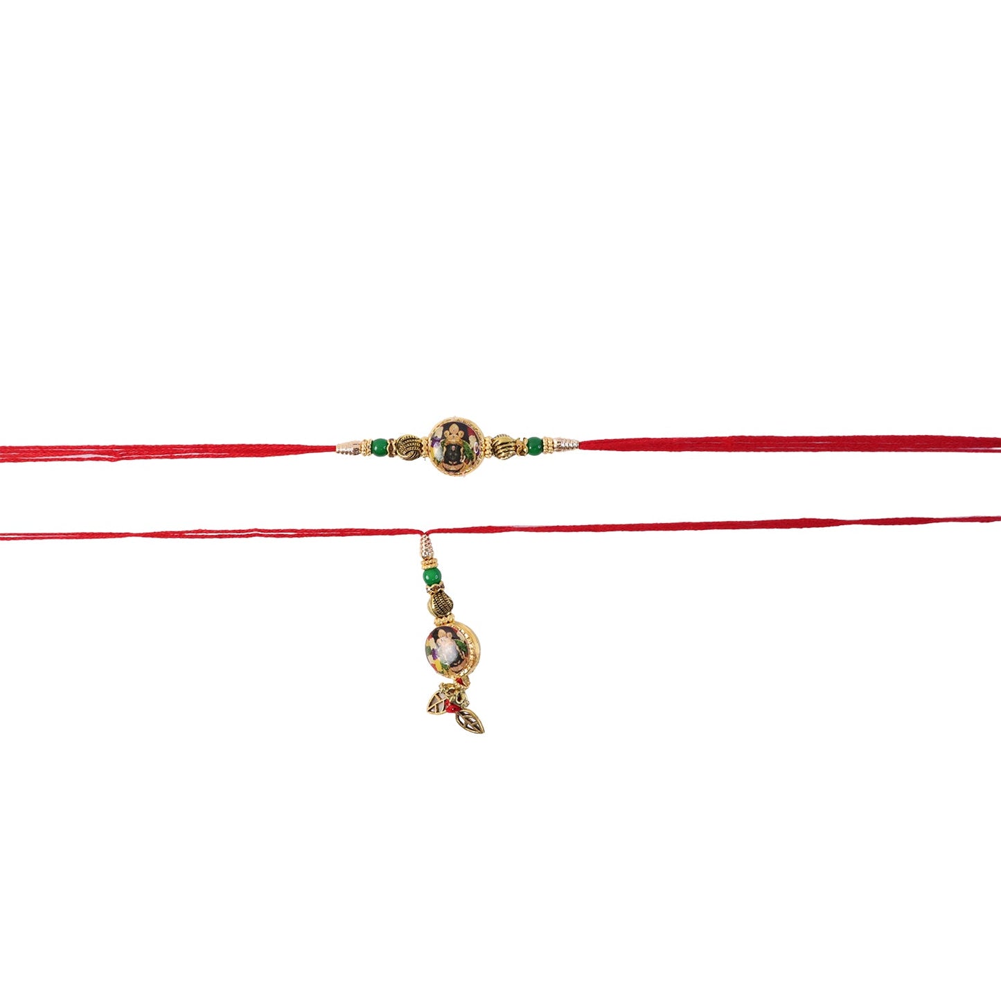 Vibrant Bead Bhabhi Rakhi in bright colors
