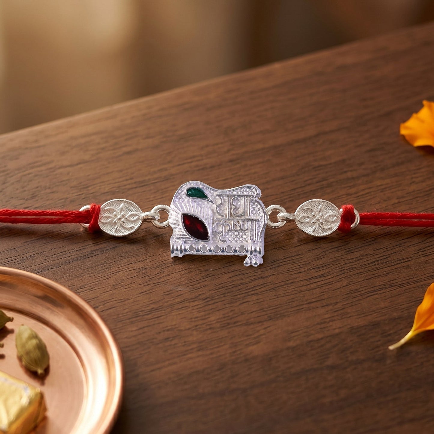 Decorative Radha Krishna Rakhi centerpiece