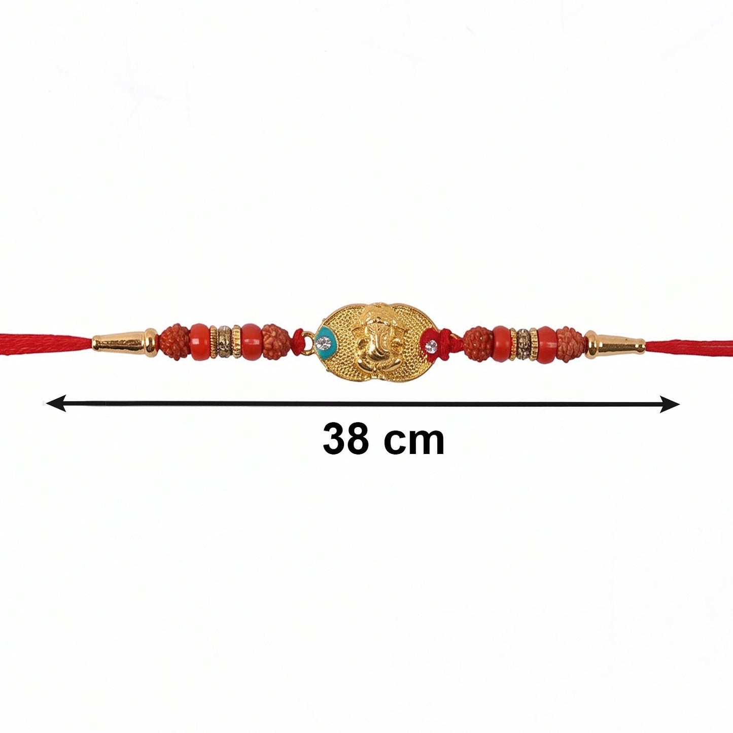Soft and comfortable thread of Ganesh Design Rakhi