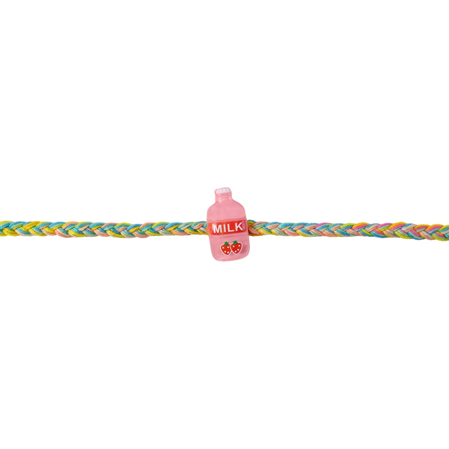 Decorative elements of Milk Bottle Fancy Dori Rakhi highlighting craft