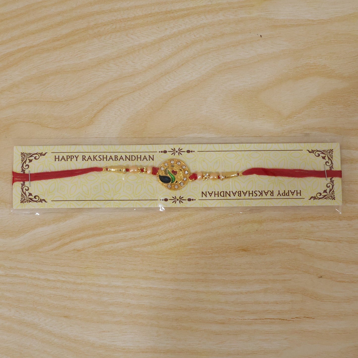 Beautiful festive Rakhi ideal for Raksha Bandhan celebrations