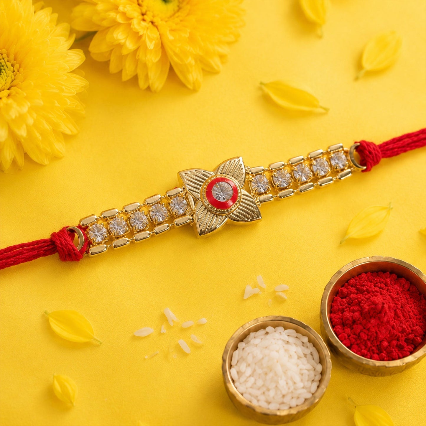 Lightweight, elegant rakhi perfect for Raksha Bandhan celebrations