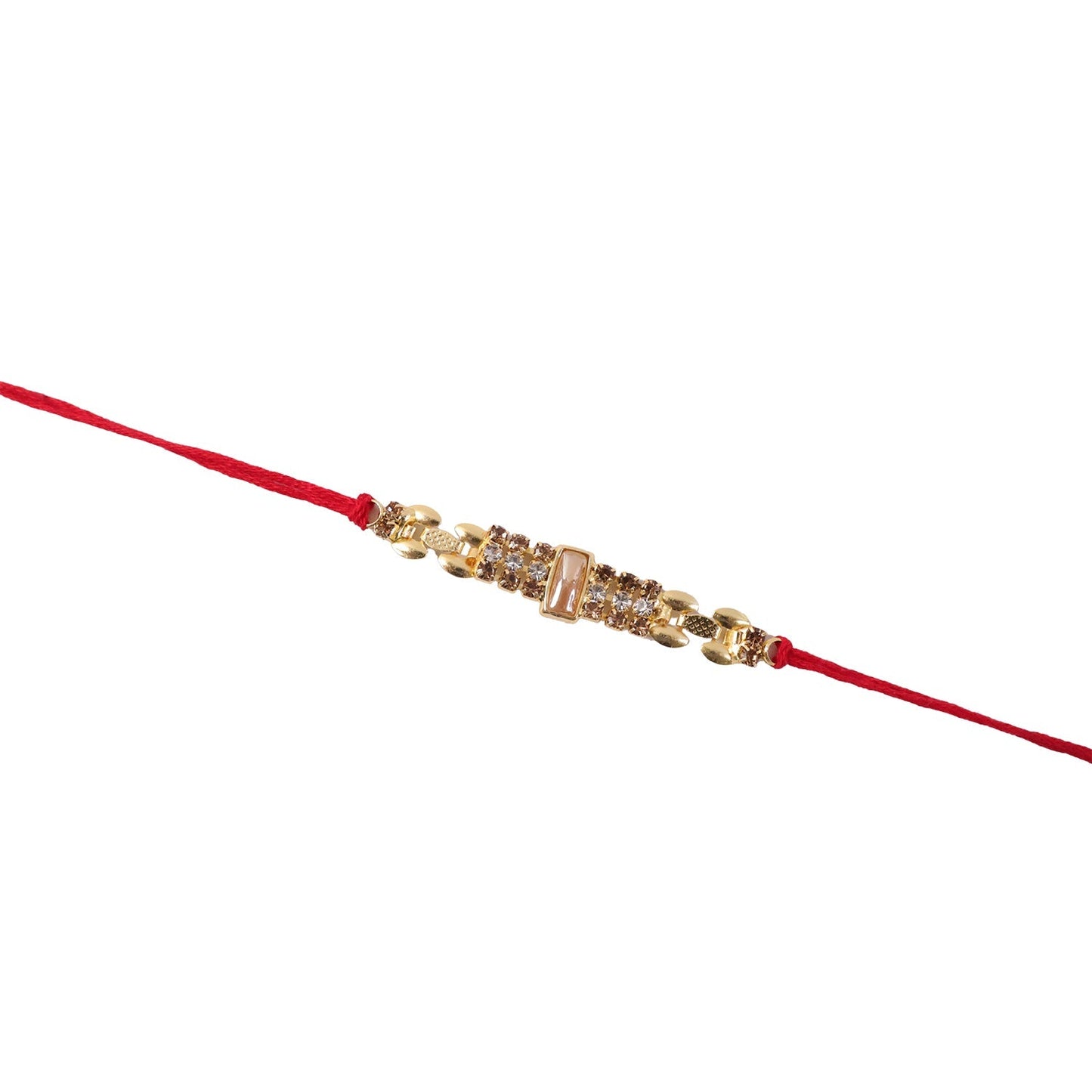 AD Stone Rakhi in gift box, ready for Rakshabandhan gifting.