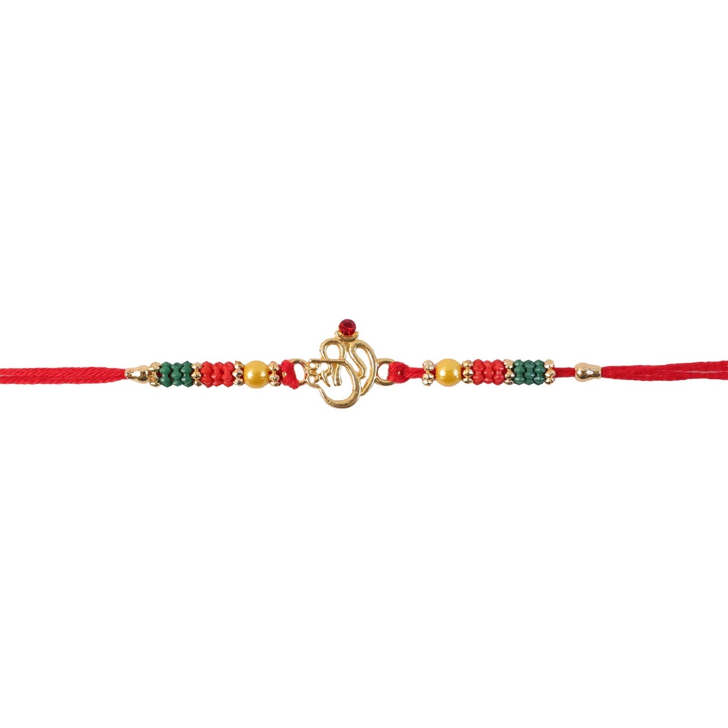 Festive Rakhi with beads and modern appeal, perfect for online Rakhi shopping