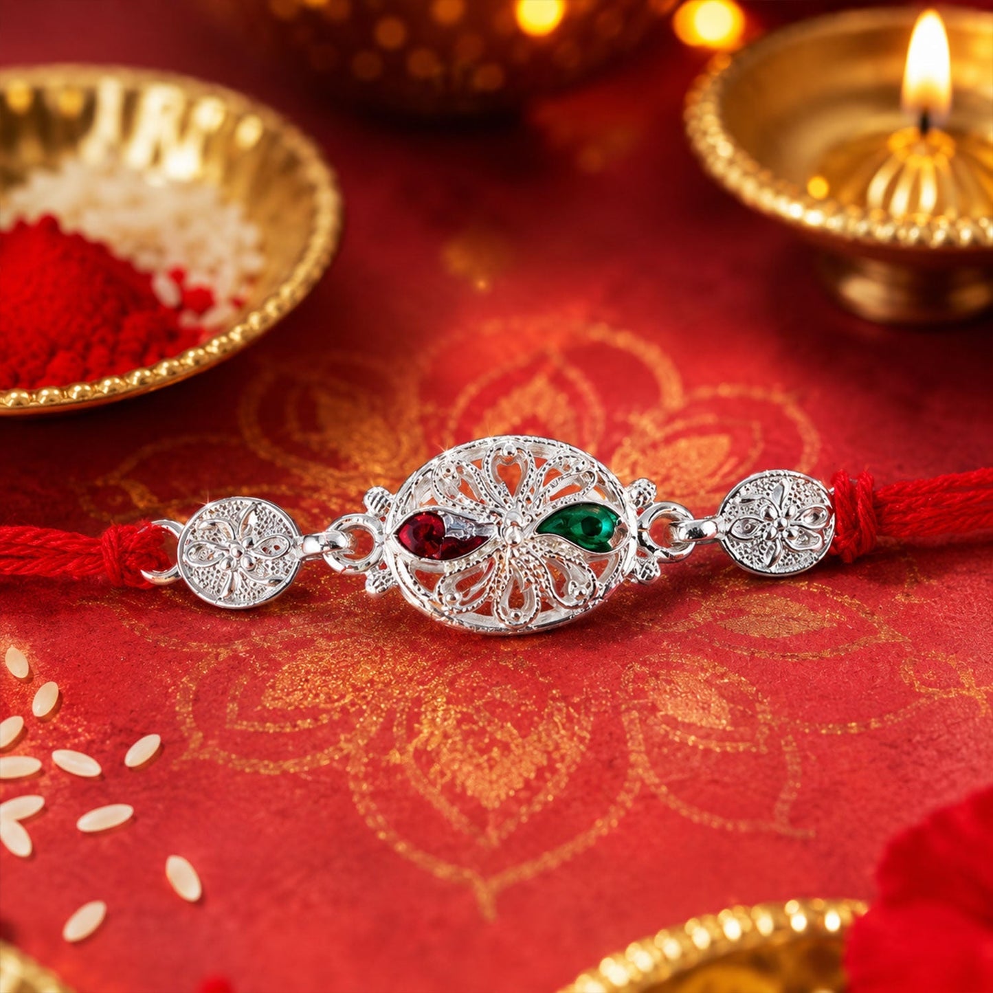 Rakhi tied on brother's wrist for Raksha Bandhan celebration