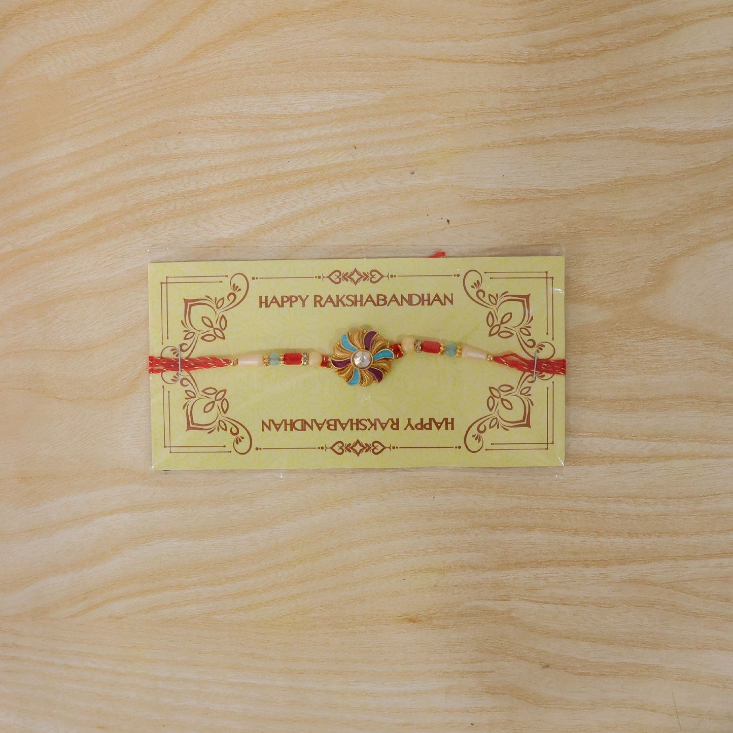 Premium handmade Rakhi with traditional design and modern touch