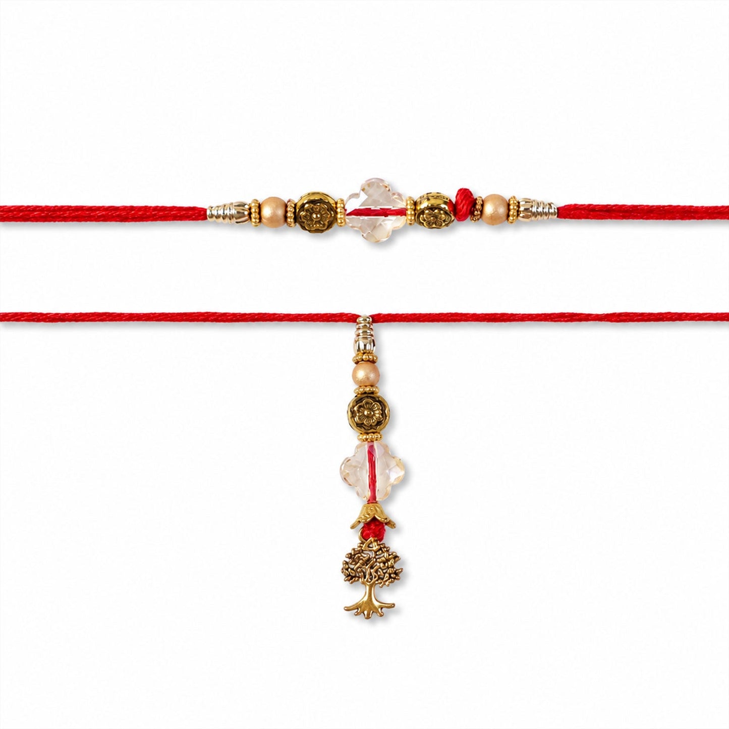 Lightweight traditional beads Bhabhi Rakhi for Rakhi celebrations