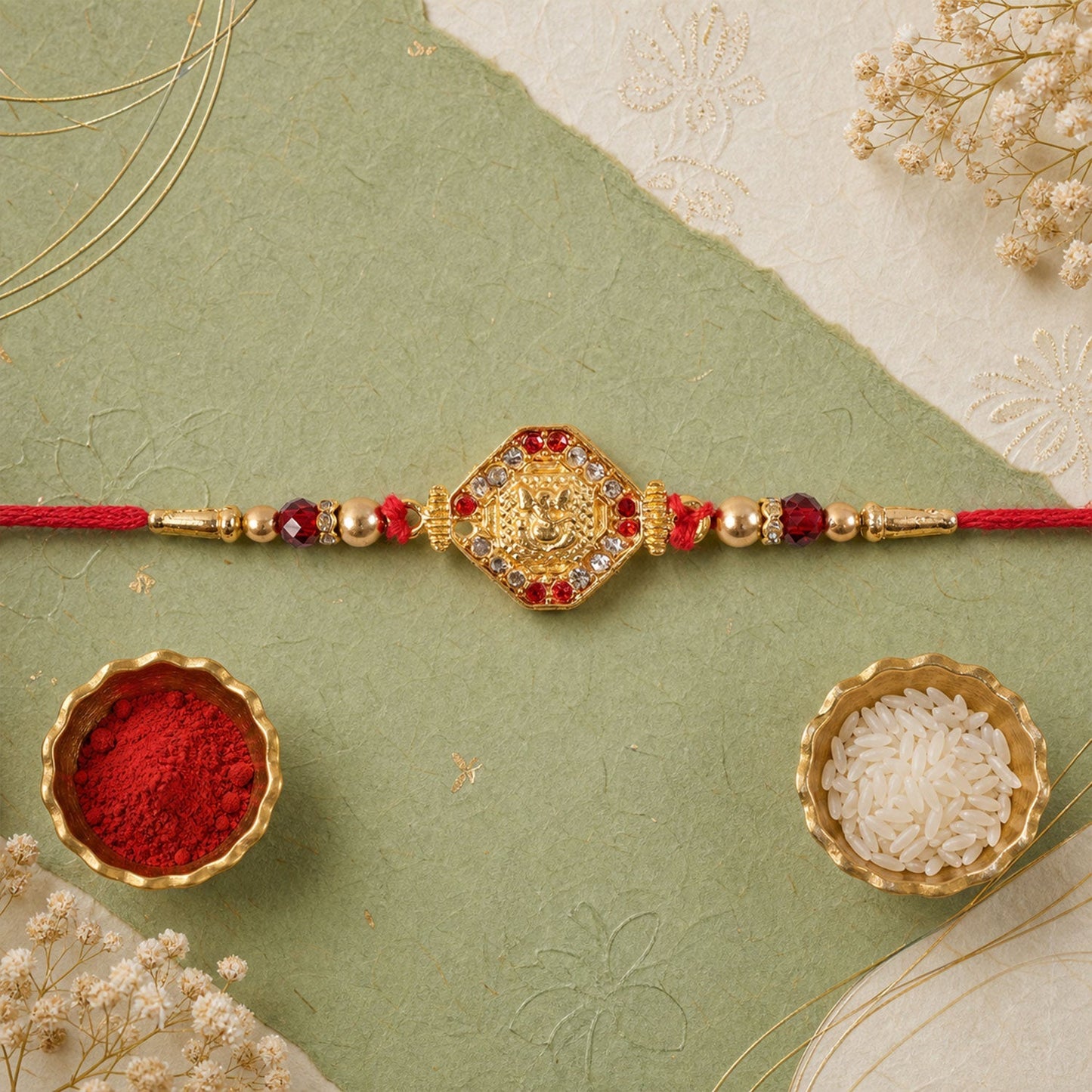 Stylish Lord Ganesha Rakhi suitable for brother during Raksha Bandhan
