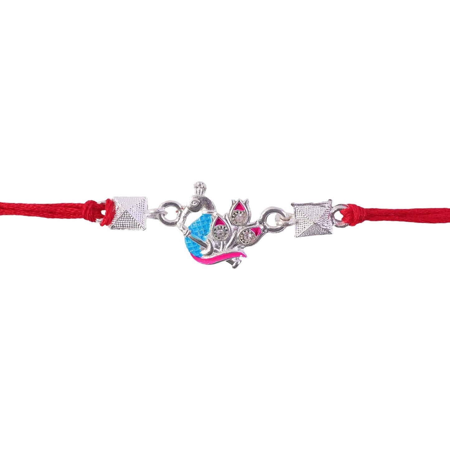 Stylish peacock-themed Rakhi for brother, perfect for Raksha Bandhan