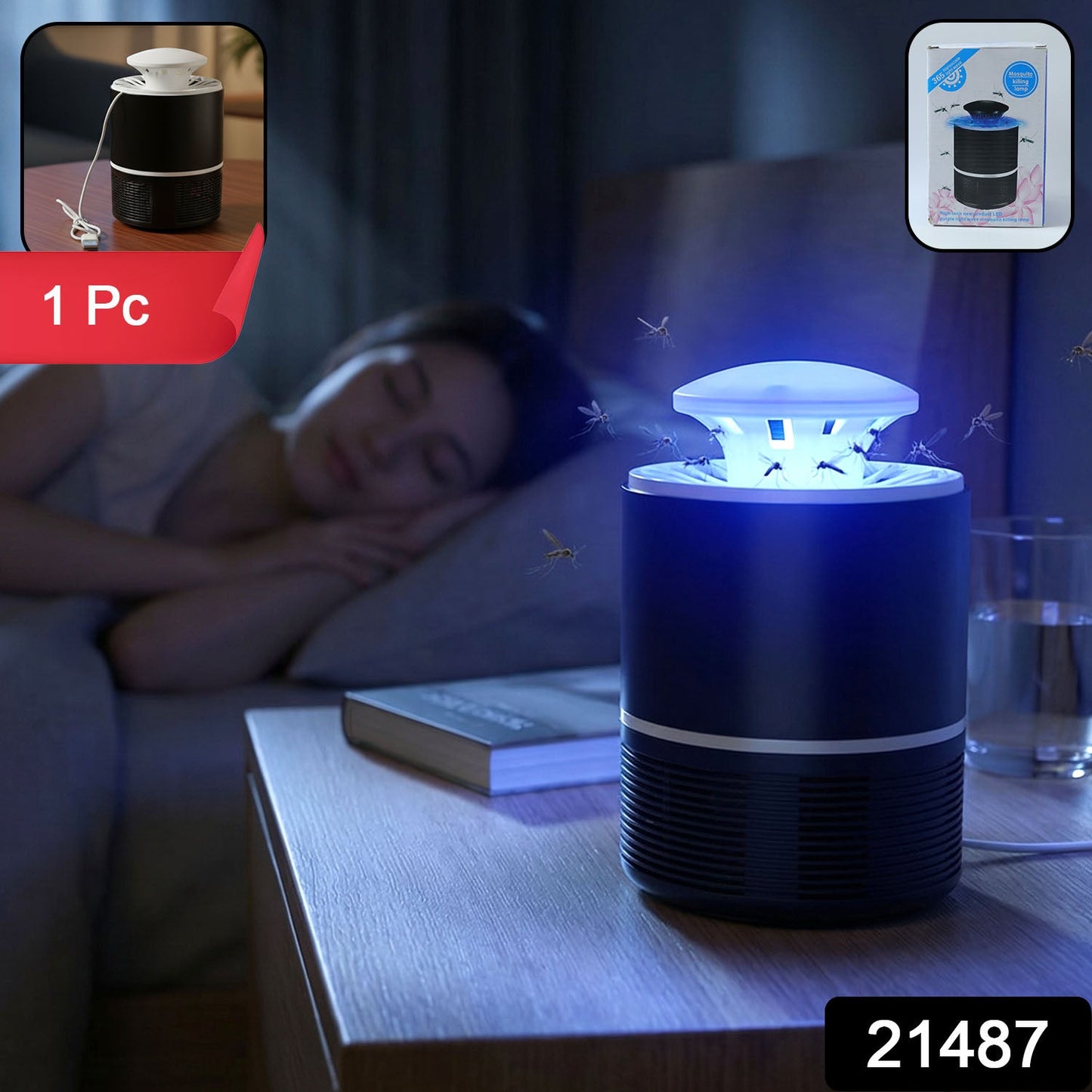 USB Powered UV Mosquito Killer Lamp (1 Pc)