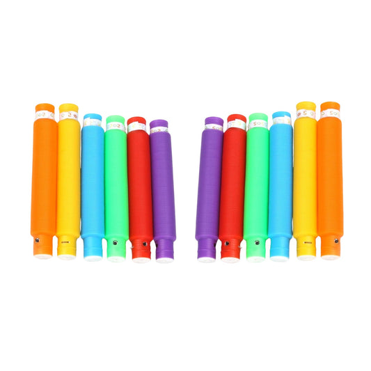 Colourful Tubes Sensory Toys Stretch Fidget Tube Toys Pull Tubes Fidget Toys