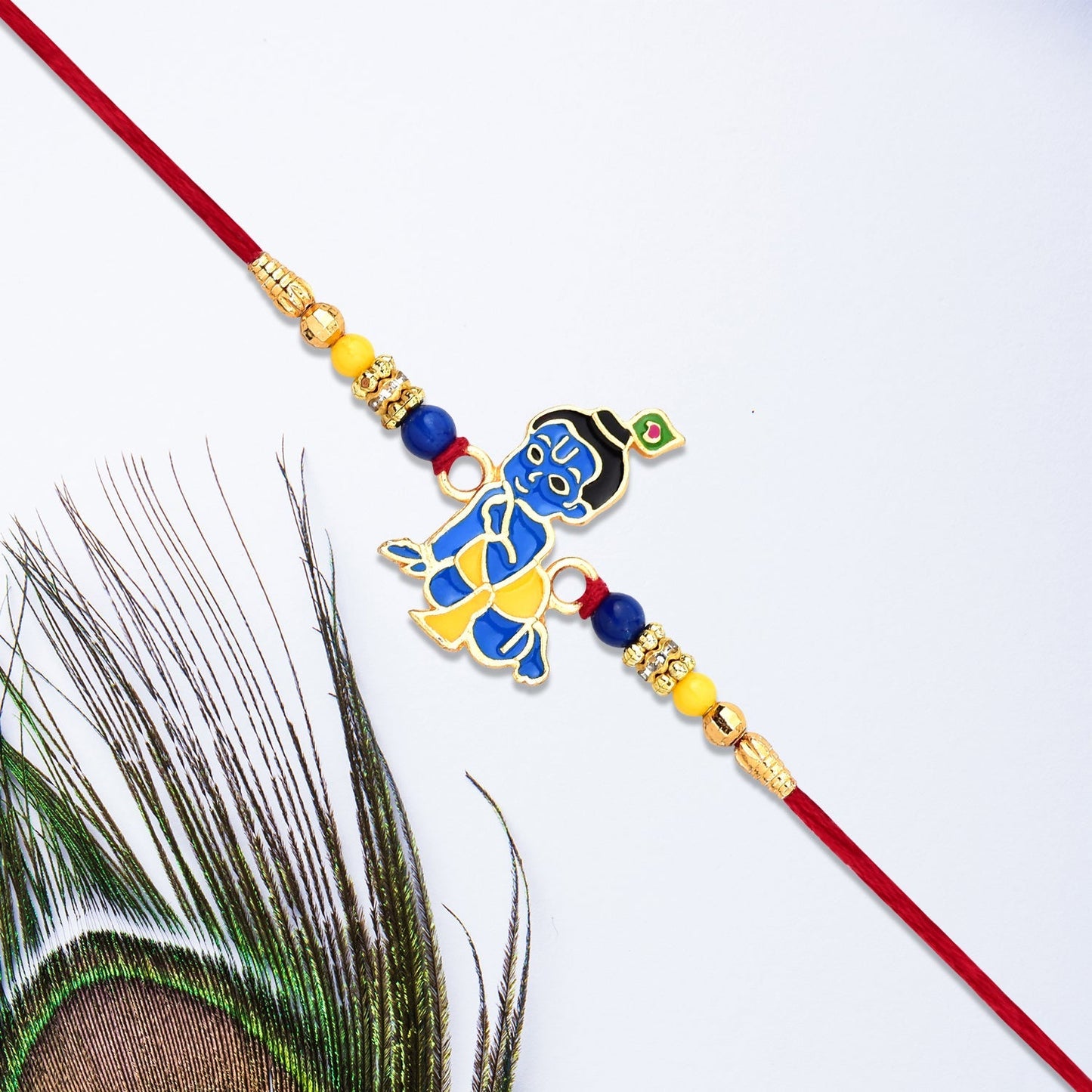 Soft and comfortable Bal Krishna Kids Rakhi perfect for younger brothers