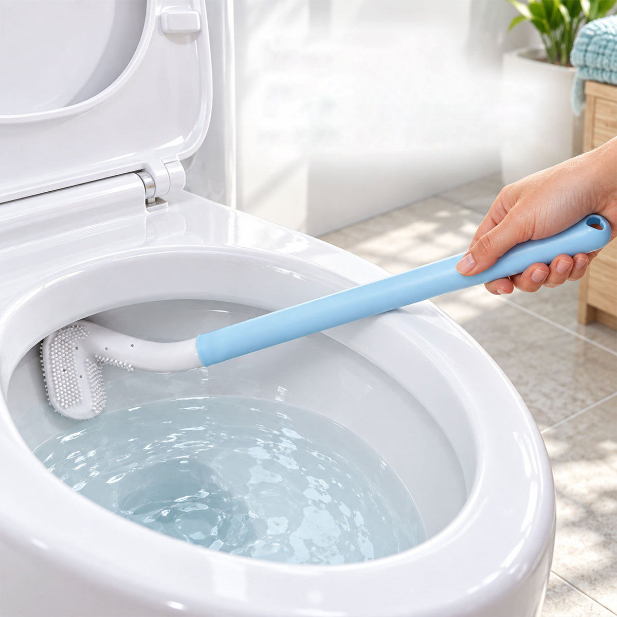 Golf Shape Toilet Cleaner Brush For Bathroom Use