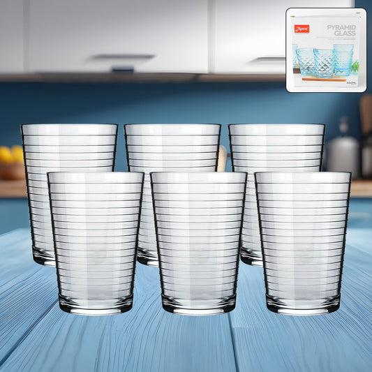 Apex Pyramid Ringo Plastic Glass â€“ 300ml Approx | Durable, Crystal-Clear Tumbler