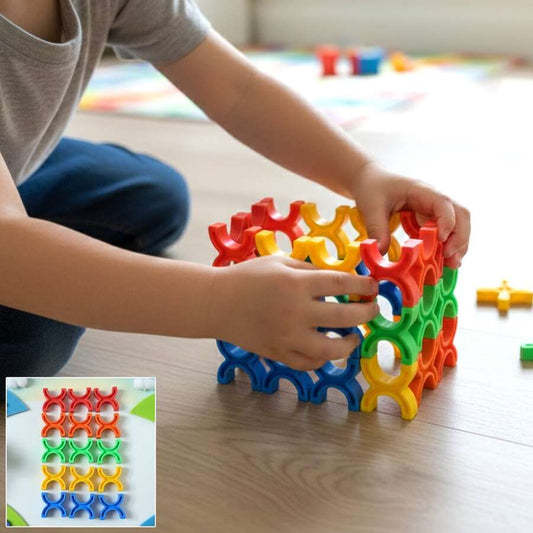 Colourful balance blocks stacking toy kids