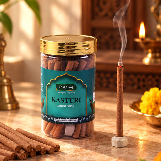 Kasturi dhoop sticks jar holder puja fragrance
