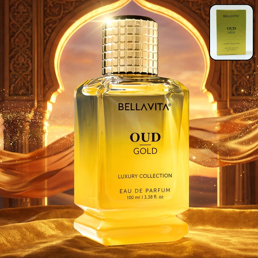 Bella Vita premium oud gold luxury perfume bottle 100 ml