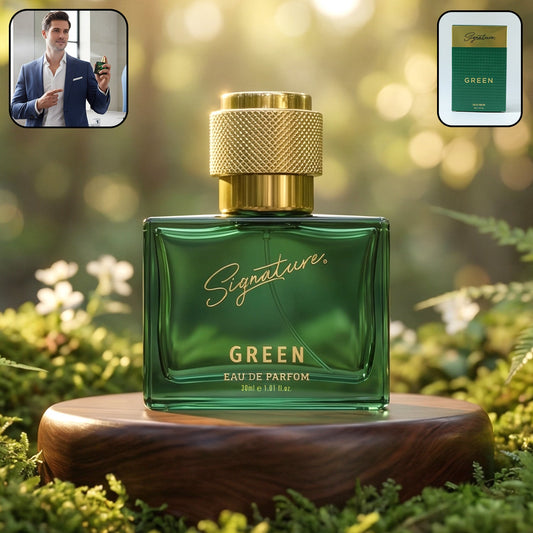 Signature premium green eau de perfume 30 ml bottle