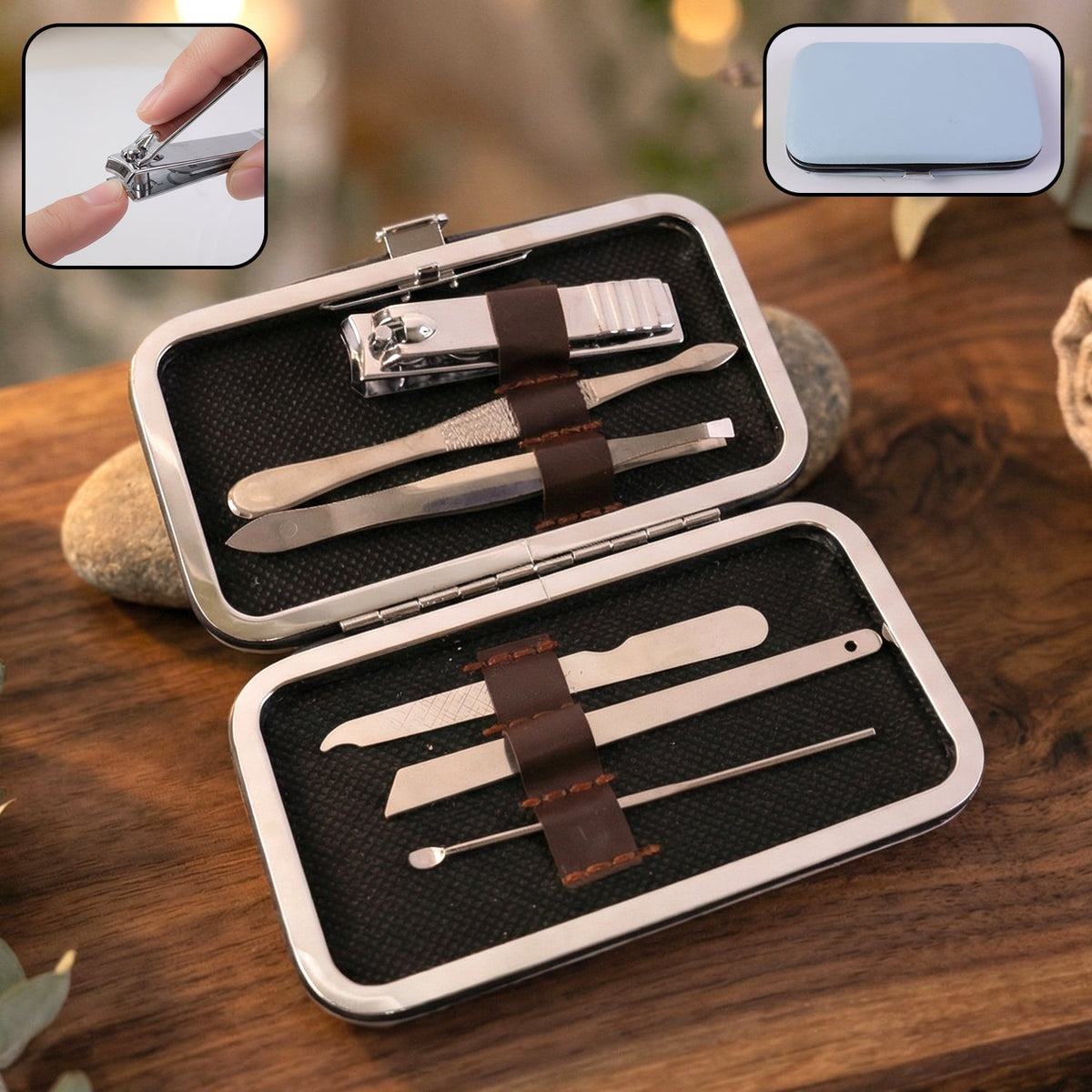 Premium Nail Care Grooming Kit â€“ 6 in 1 Manicure Pedicure Set