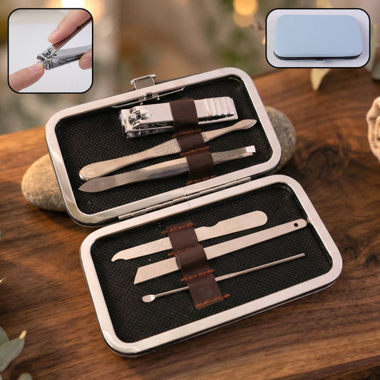 Premium Nail Care Grooming Kit – 6 in 1 Manicure Pedicure Set