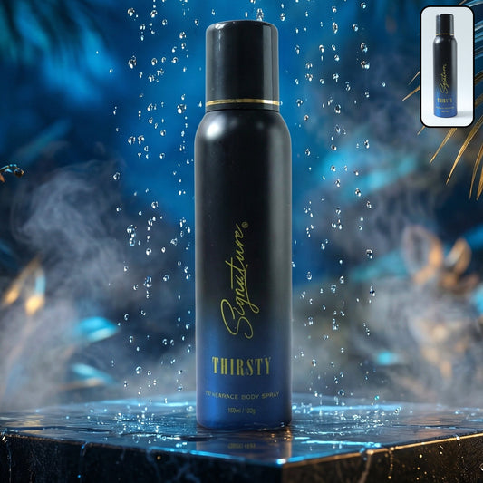 Signature premium thirsty fragrance body spray for men