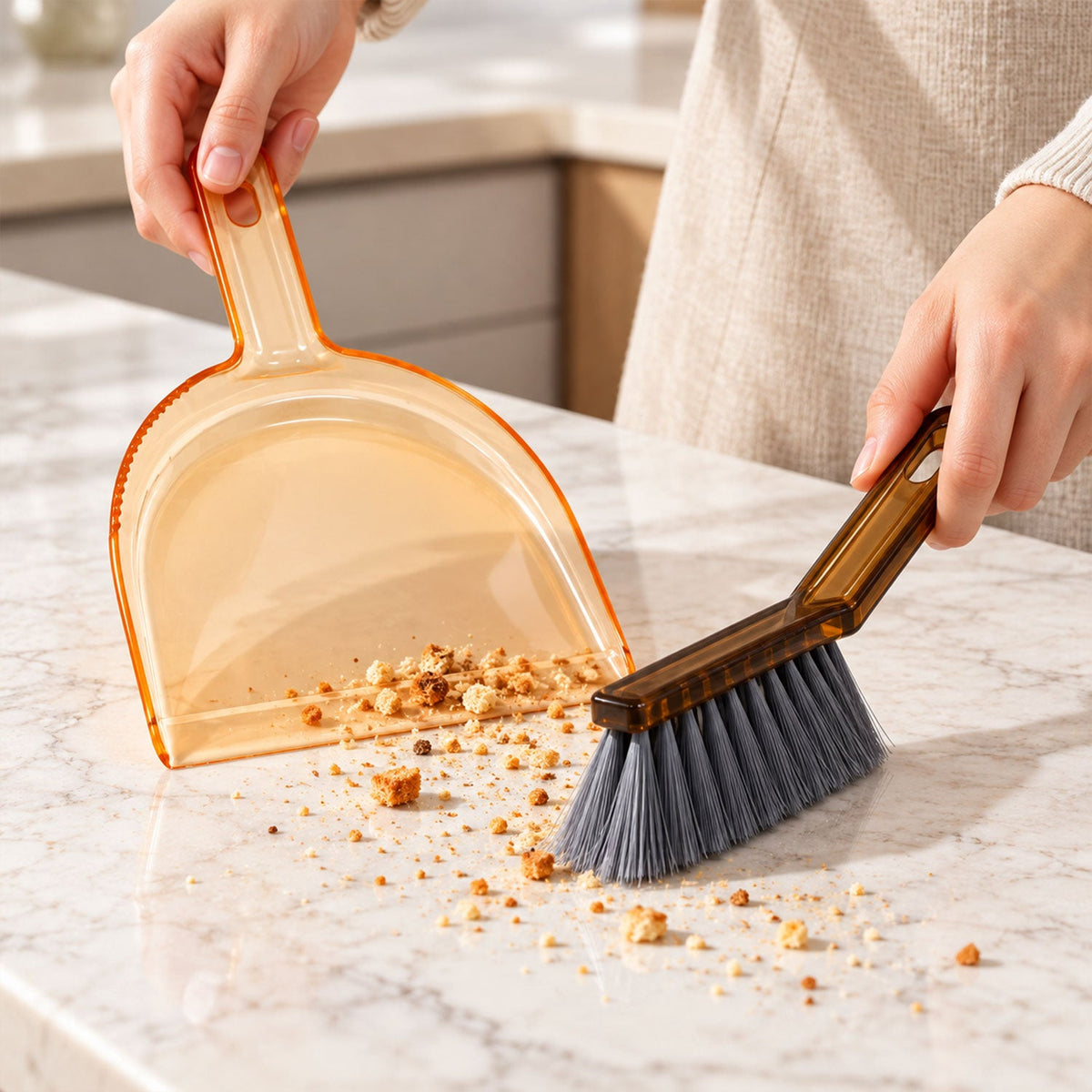 Plastic dustpan hand brush set cleaning