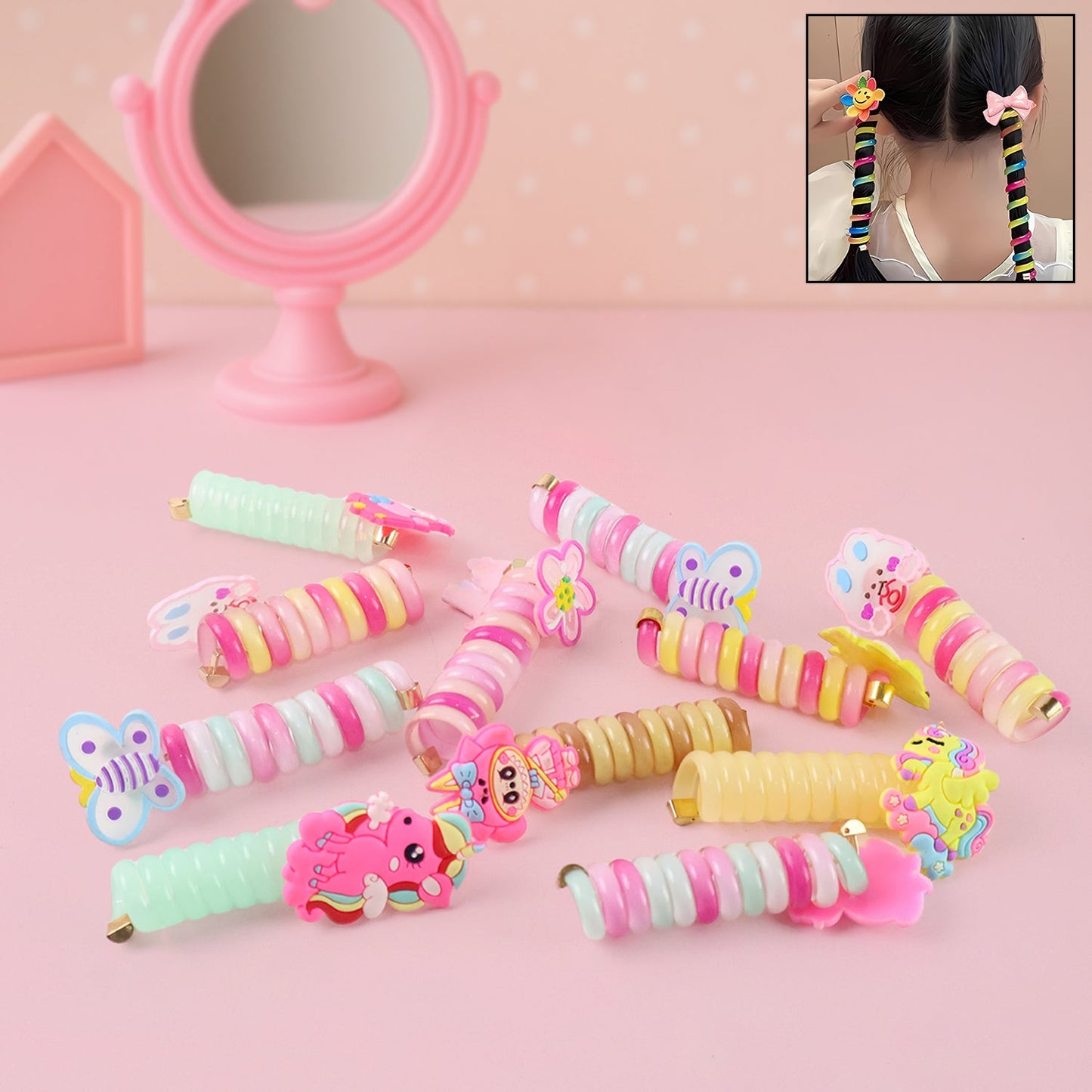 Sparkle Twist Kidsâ€™ Hair Spiral Set