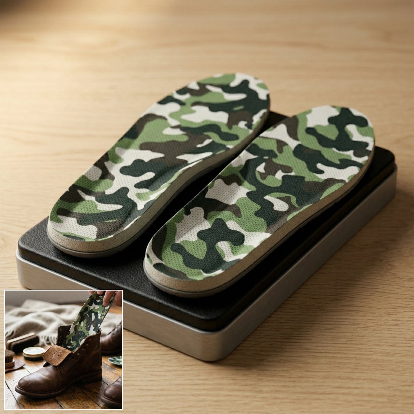 Lightweight Printed Foot Insoles for Daily Use (1 Pair, 35 to 36 Size)