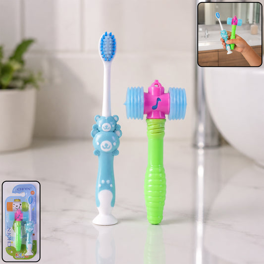 Kids Toothbrush with Hammer Toy Set (2 Pc Set)