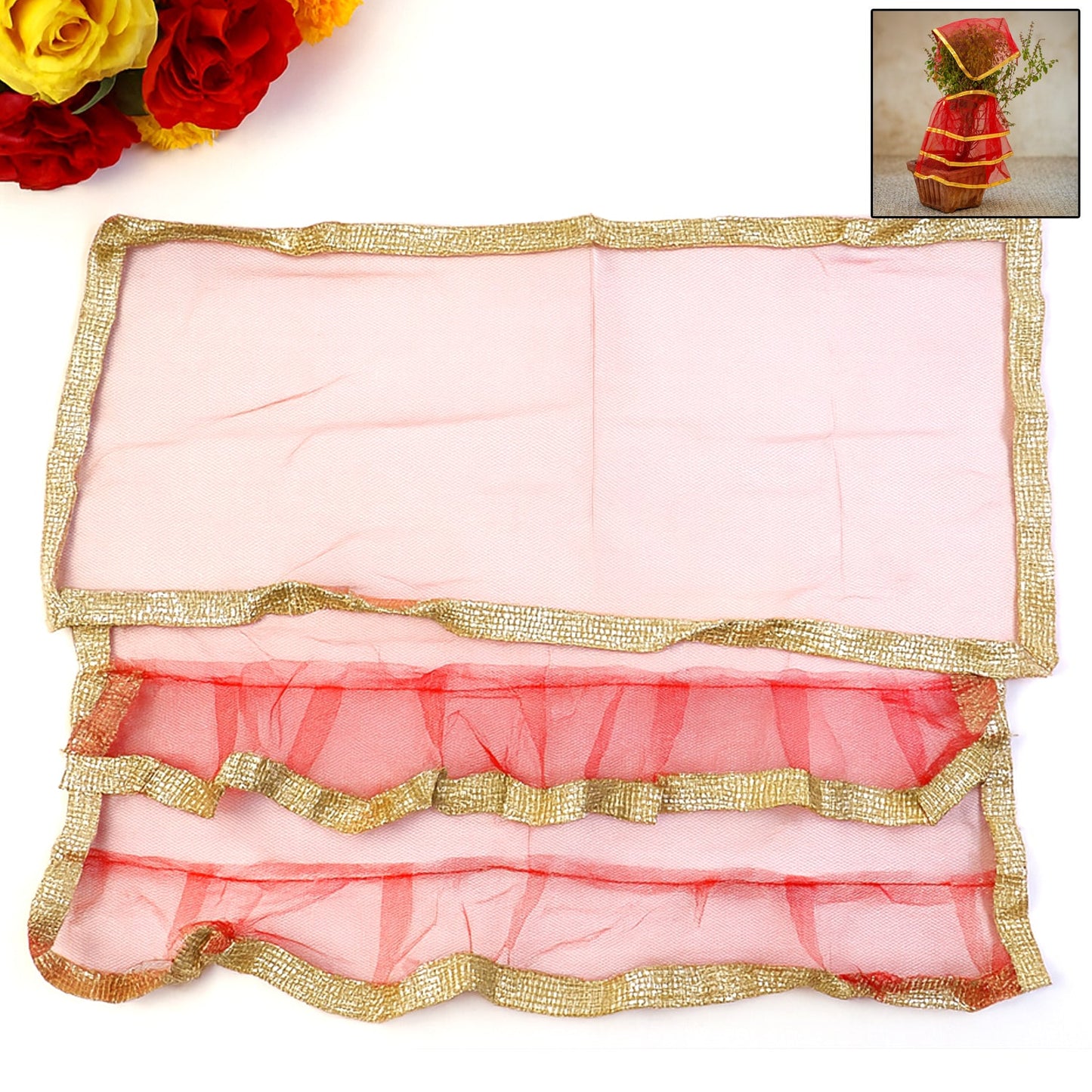 Premium Tulsi Vastra Pooja Cloth â€“ 2-Piece Set
