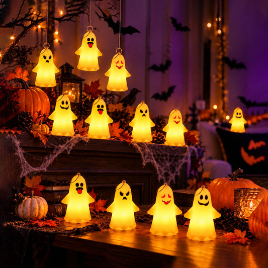 Cute ghost LED night lamps Halloween decor