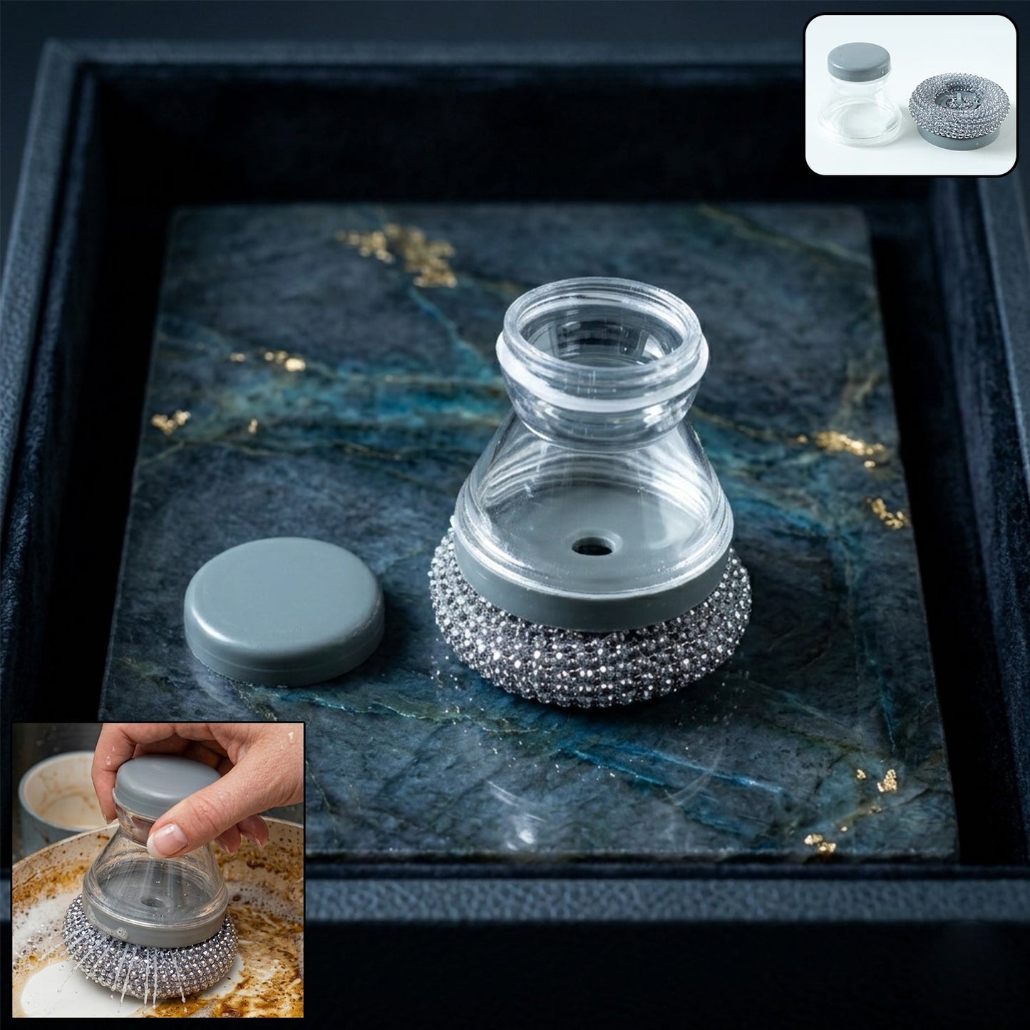 Liquid Dispensing Dish Cleaning Brush 1 Pc