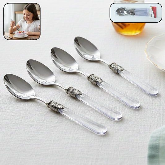 Stainless dessert spoon set